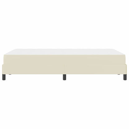 Struttura del letto con materasso Crema 120 x 200 cm Tessuto | homemem39