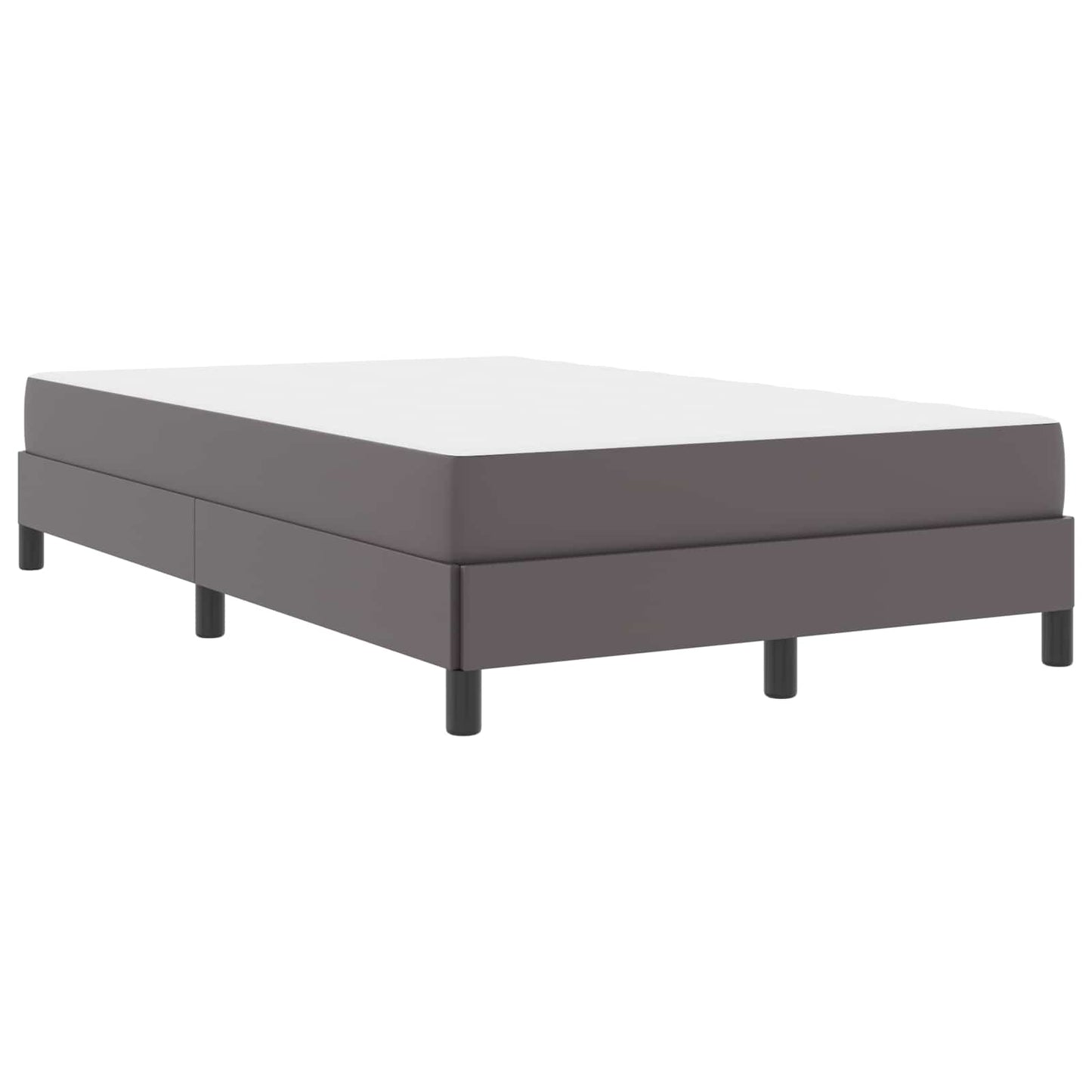 Struttura del letto con materasso Grigio 120 x 200 cm Tessuto | homemem39