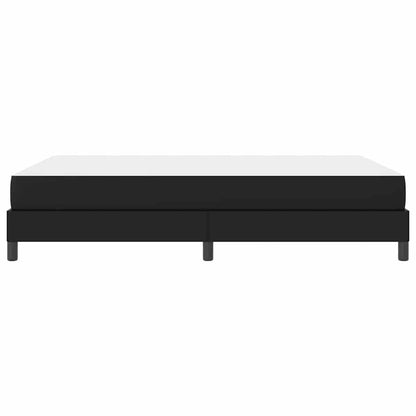 Struttura del letto con materasso Nero 140 x 190 cm Tessuto | homemem39