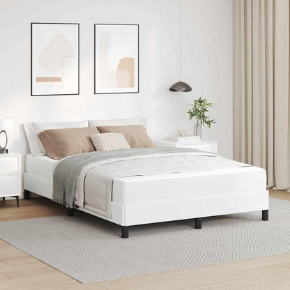 Struttura del letto Bianco Puro 140 x 190 cm Tessuto | homemem39