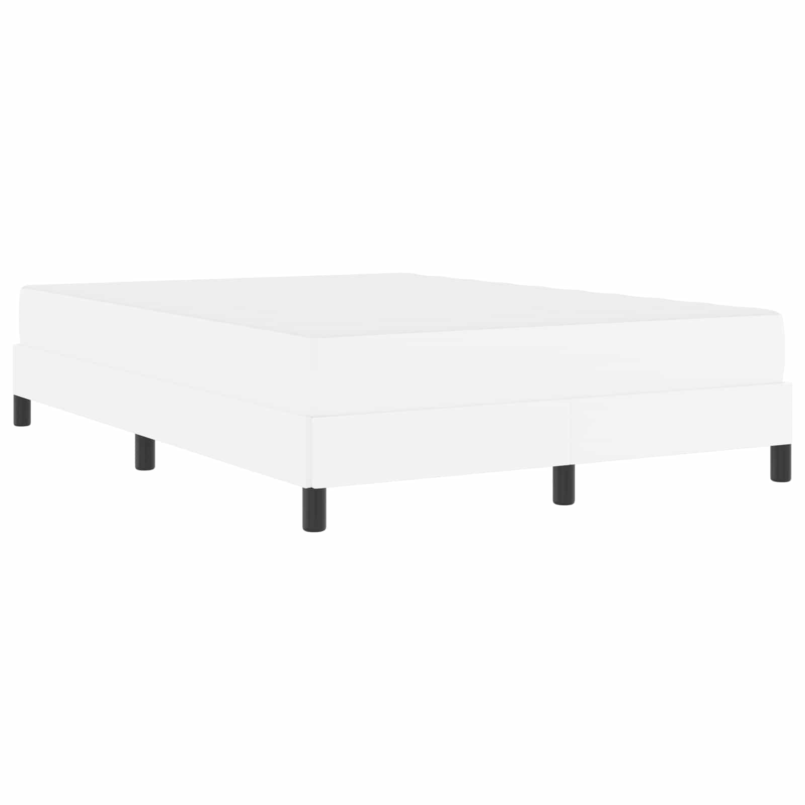 Struttura del letto Bianco Puro 140 x 190 cm Tessuto | homemem39