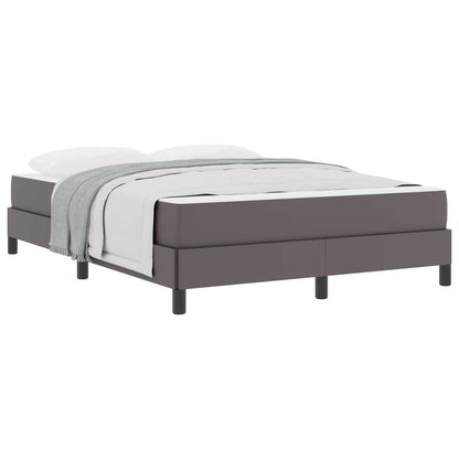 Struttura del letto con materasso Grigio 140 x 190 cm Tessuto | homemem39