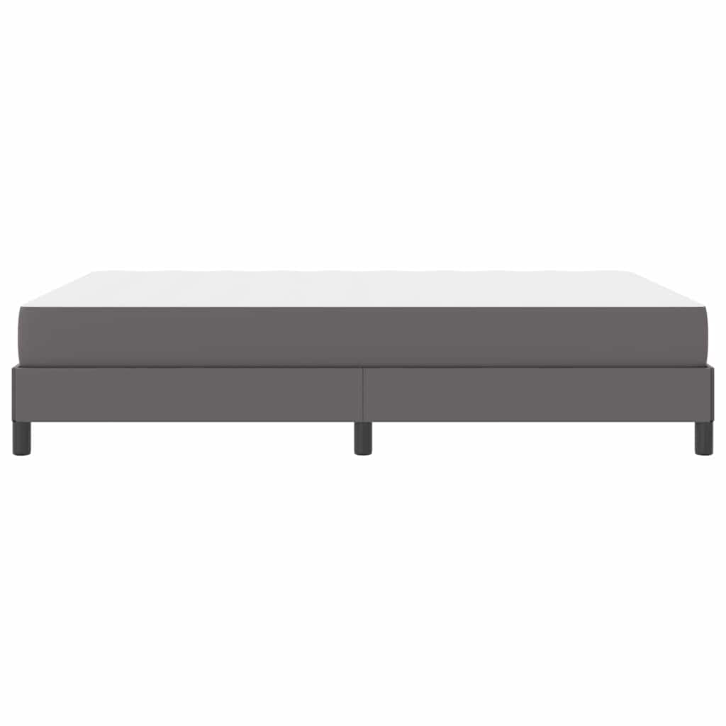 Struttura del letto con materasso Grigio 140 x 190 cm Tessuto | homemem39