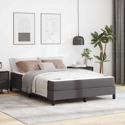 Struttura del letto con materasso Grigio 140 x 200 cm Tessuto | homemem39