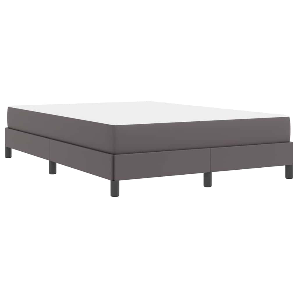 Struttura del letto con materasso Grigio 140 x 200 cm Tessuto | homemem39