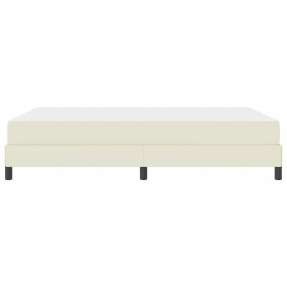 Struttura del letto con materasso Crema 160 x 200 cm Tessuto | homemem39