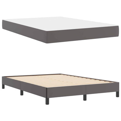 Struttura del letto con materasso Grigio 160 x 200 cm Tessuto | homemem39