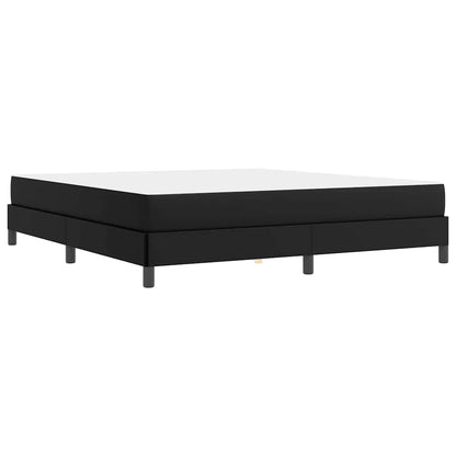 Struttura del letto con materasso Nero 180 x 200 cm Tessuto | homemem39