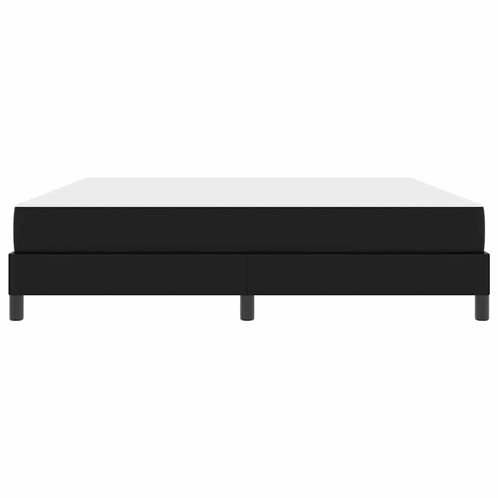 Struttura del letto con materasso Nero 180 x 200 cm Tessuto | homemem39