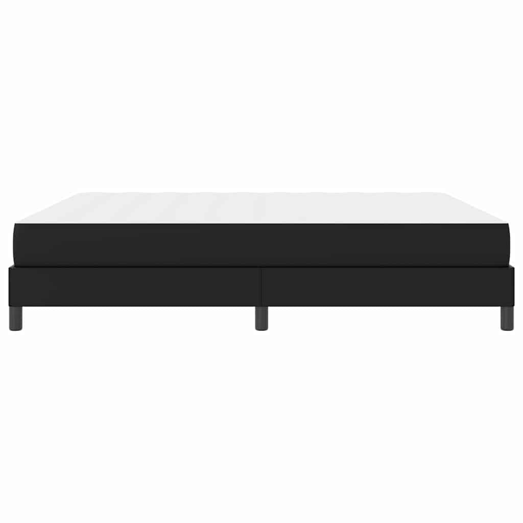 Struttura del letto con materasso Nero 180 x 200 cm Tessuto | homemem39