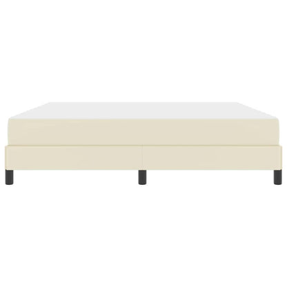 Struttura del letto con materasso Crema 180 x 200 cm Tessuto | homemem39