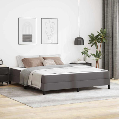 Struttura del letto con materasso Grigio 180 x 200 cm Tessuto | homemem39