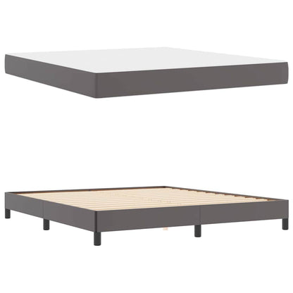 Struttura del letto con materasso Grigio 180 x 200 cm Tessuto | homemem39