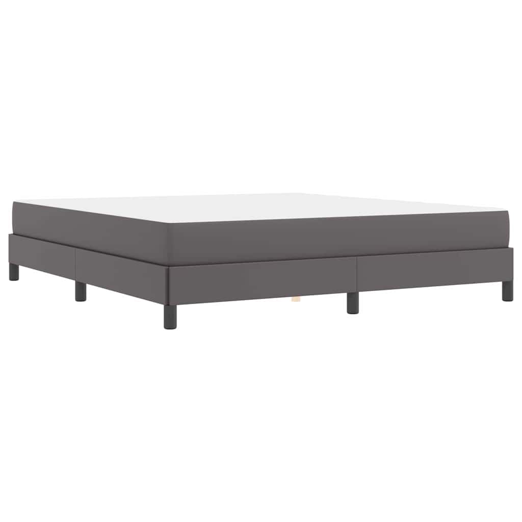 Struttura del letto con materasso Grigio 180 x 200 cm Tessuto | homemem39