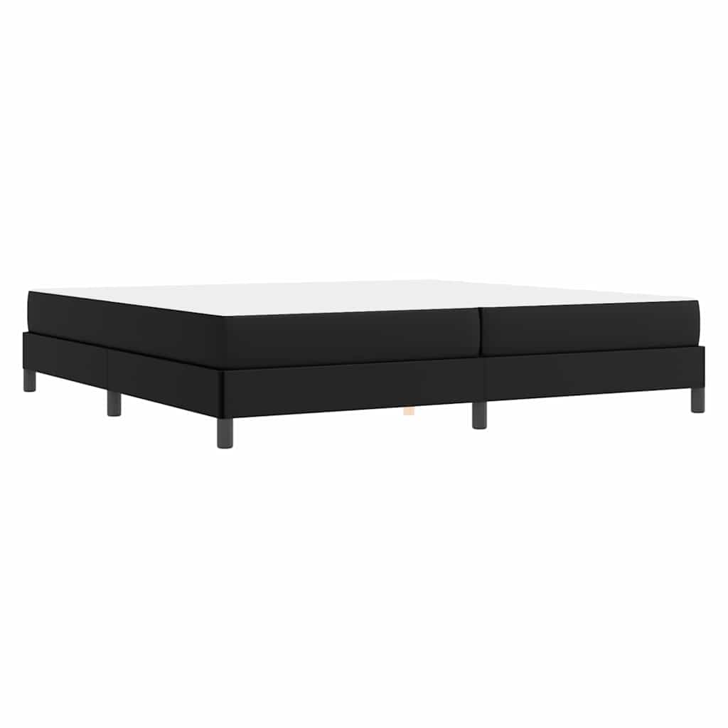 Struttura del letto con materasso Nero 200 x 200 cm Tessuto | homemem39