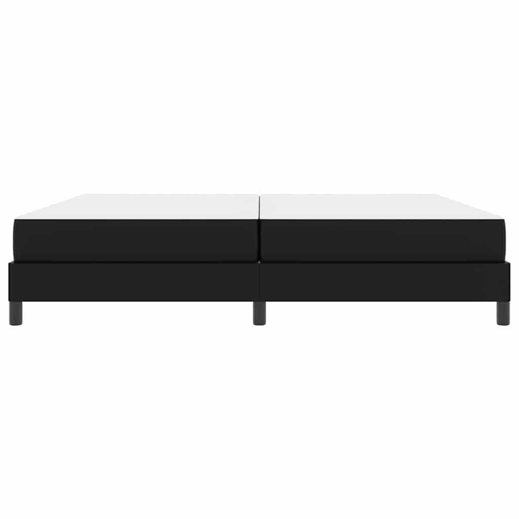 Struttura del letto con materasso Nero 200 x 200 cm Tessuto | homemem39