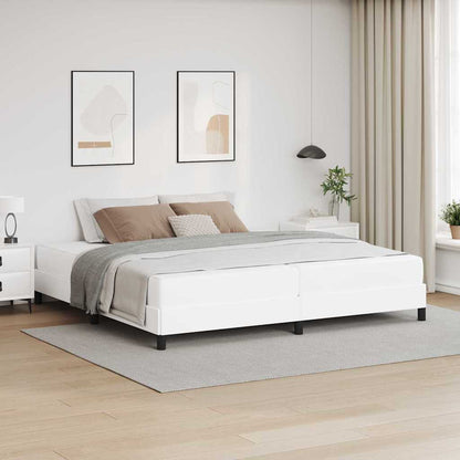 Struttura del letto Bianco Puro 200 x 200 cm Tessuto | homemem39