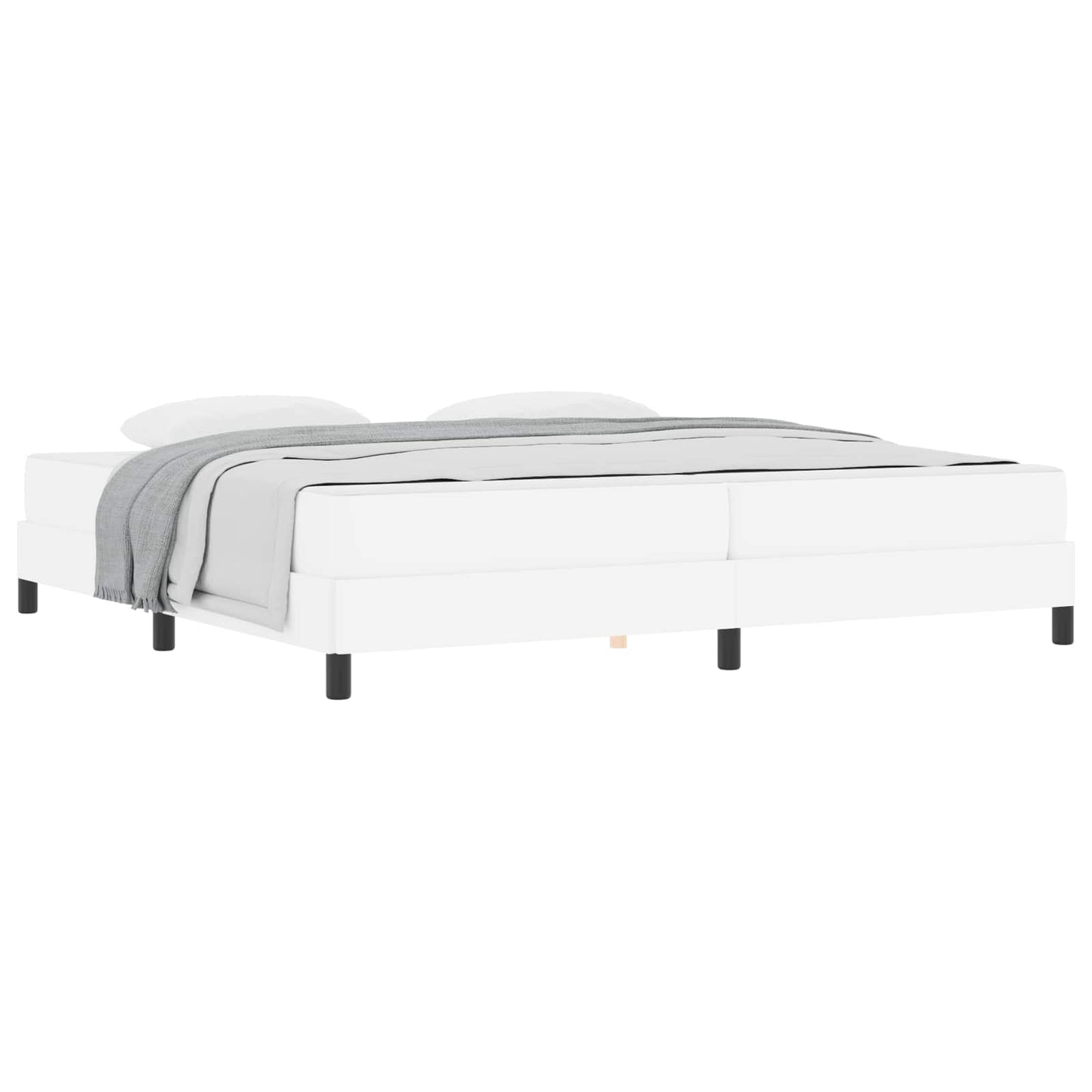 Struttura del letto Bianco Puro 200 x 200 cm Tessuto | homemem39