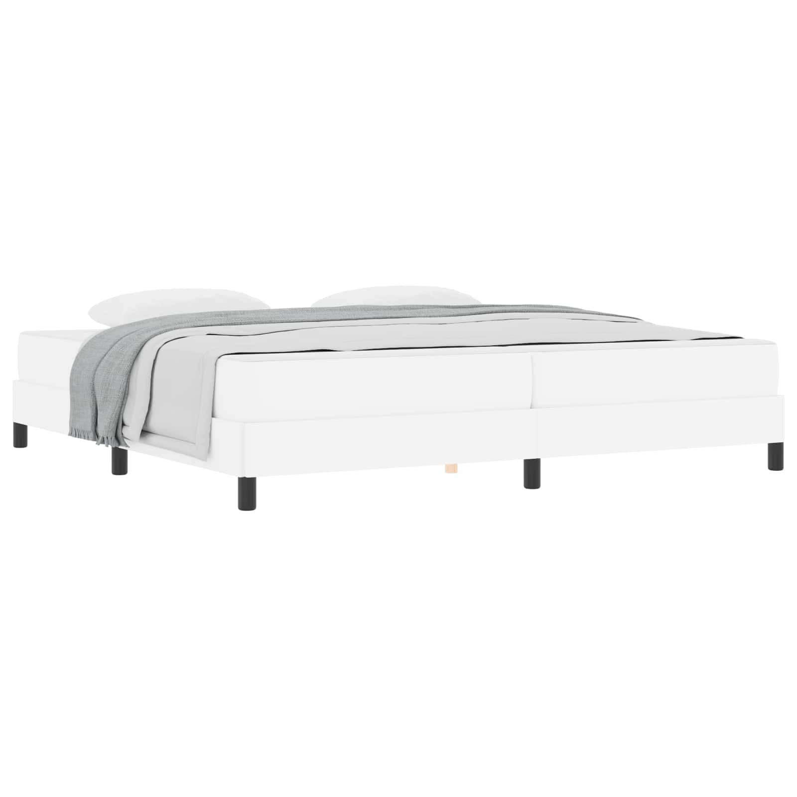 Struttura del letto Bianco Puro 200 x 200 cm Tessuto | homemem39