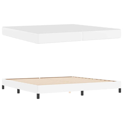 Struttura del letto Bianco Puro 200 x 200 cm Tessuto | homemem39