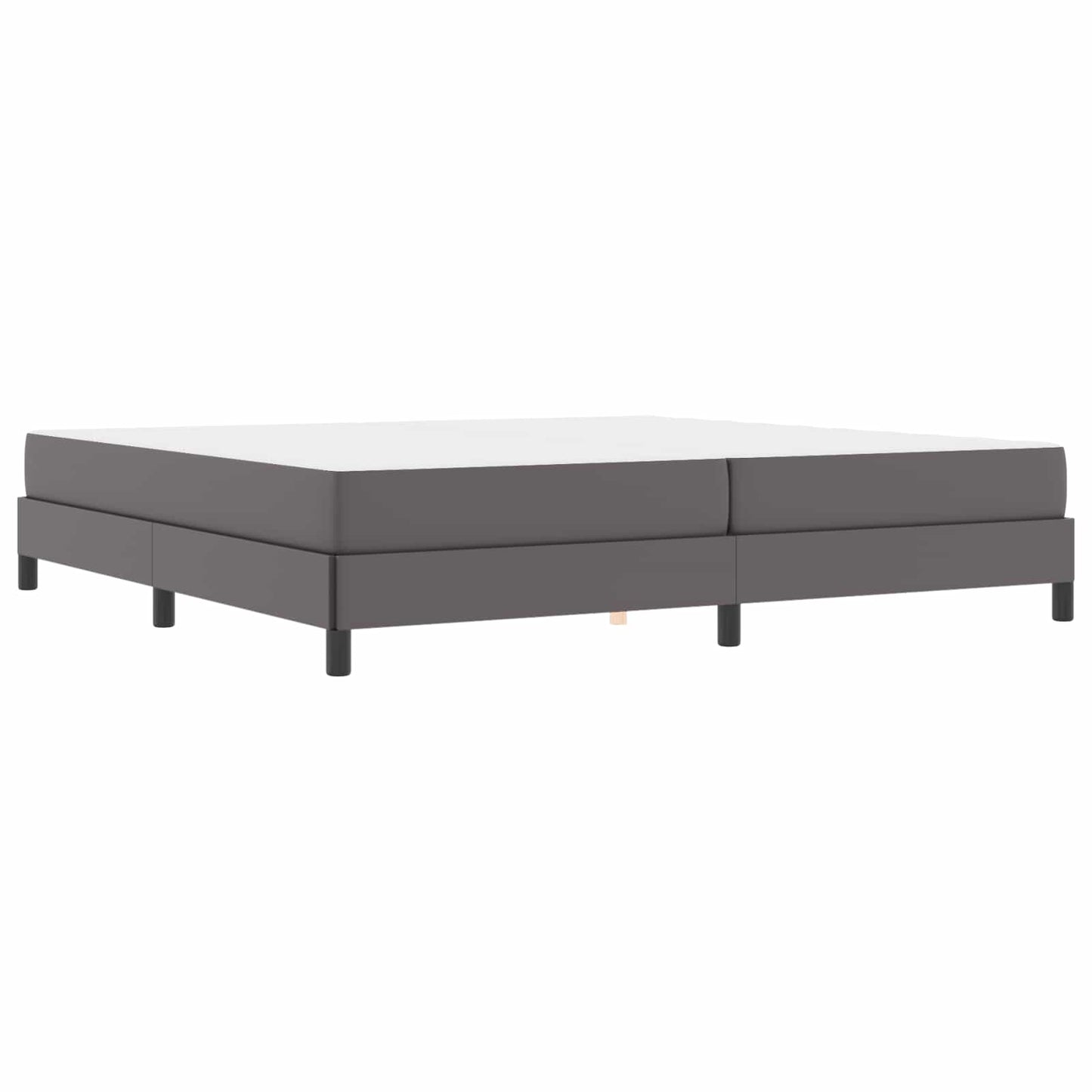 Struttura del letto con materasso Grigio 200 x 200 cm Tessuto | homemem39