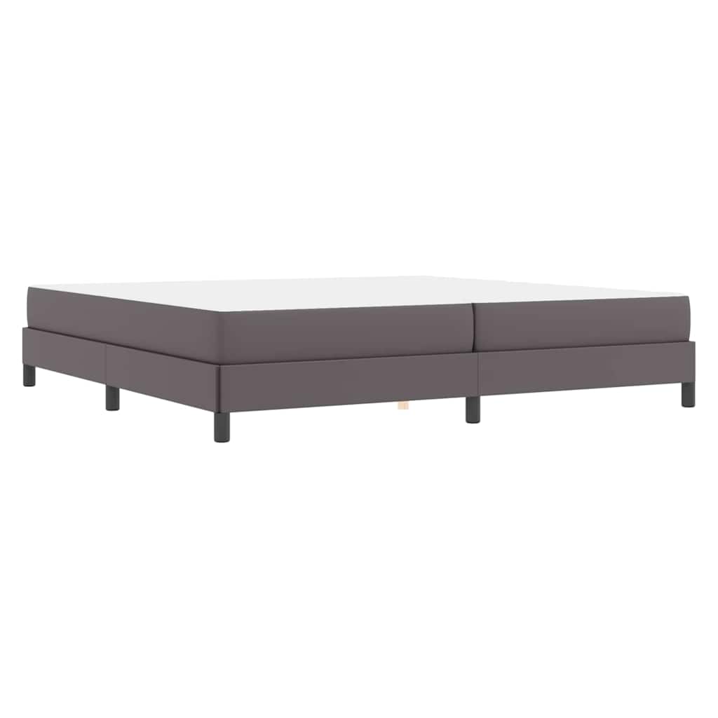 Struttura del letto con materasso Grigio 200 x 200 cm Tessuto | homemem39