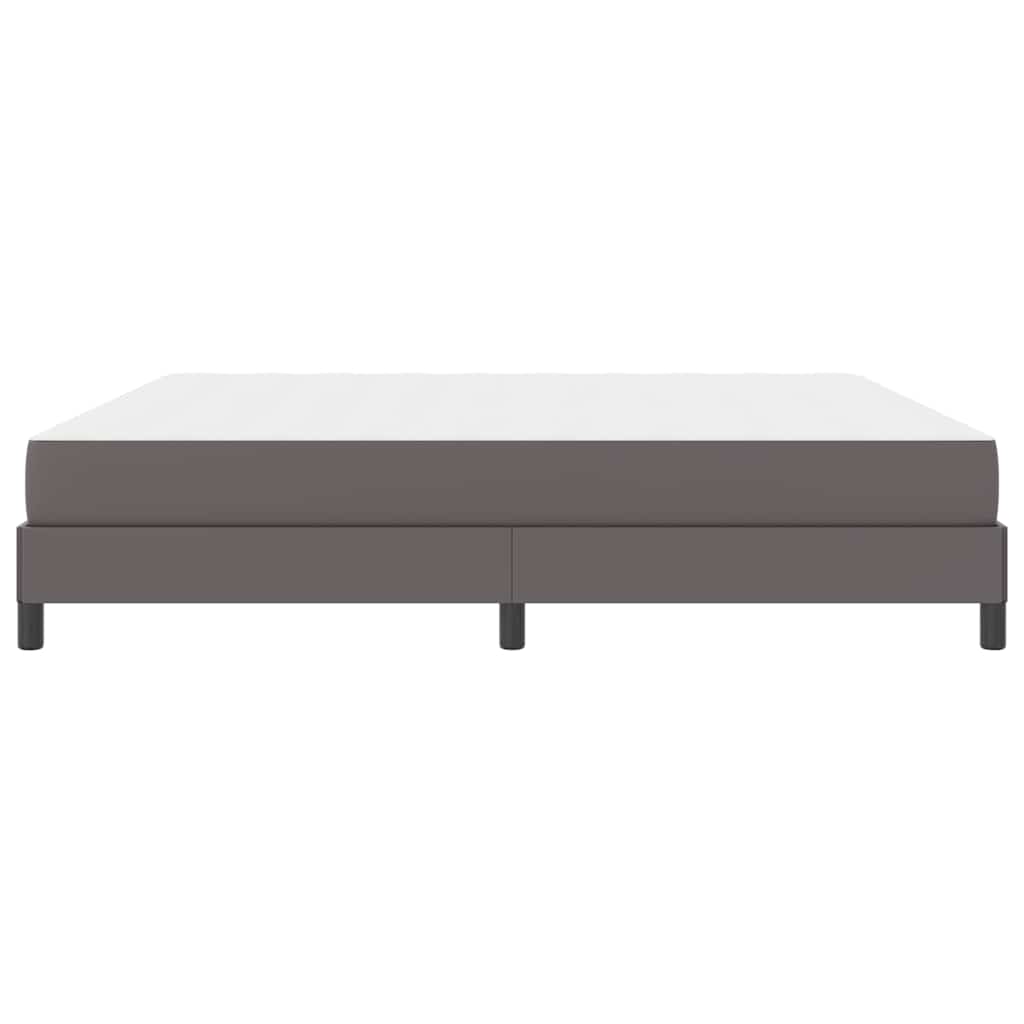 Struttura del letto con materasso Grigio 200 x 200 cm Tessuto | homemem39