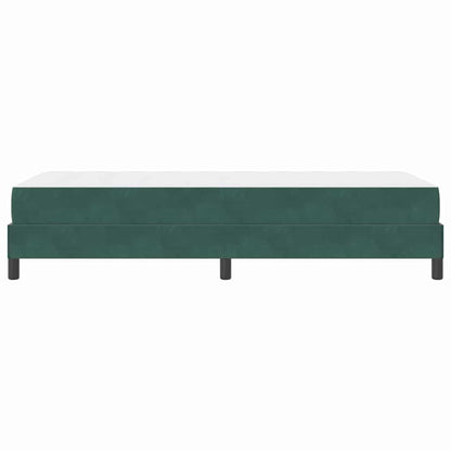 Letto a molle con materasso Verde Scuro 80 x 200 cm Tessuto