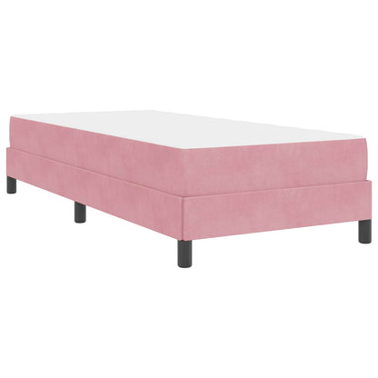 Letto a molle con materasso Rosa 80 x 200 cm Tessuto