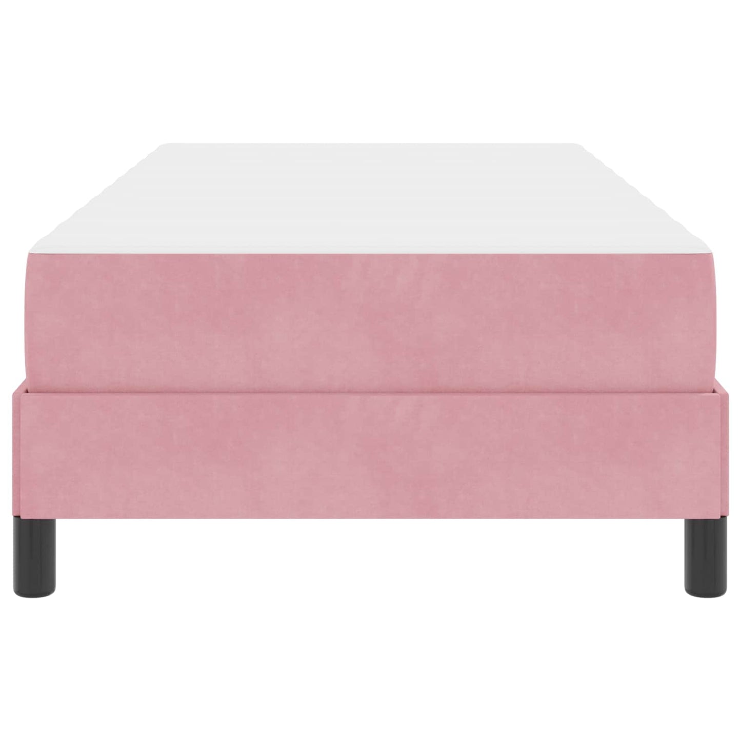 Letto a molle con materasso Rosa 80 x 200 cm Tessuto | homemem39