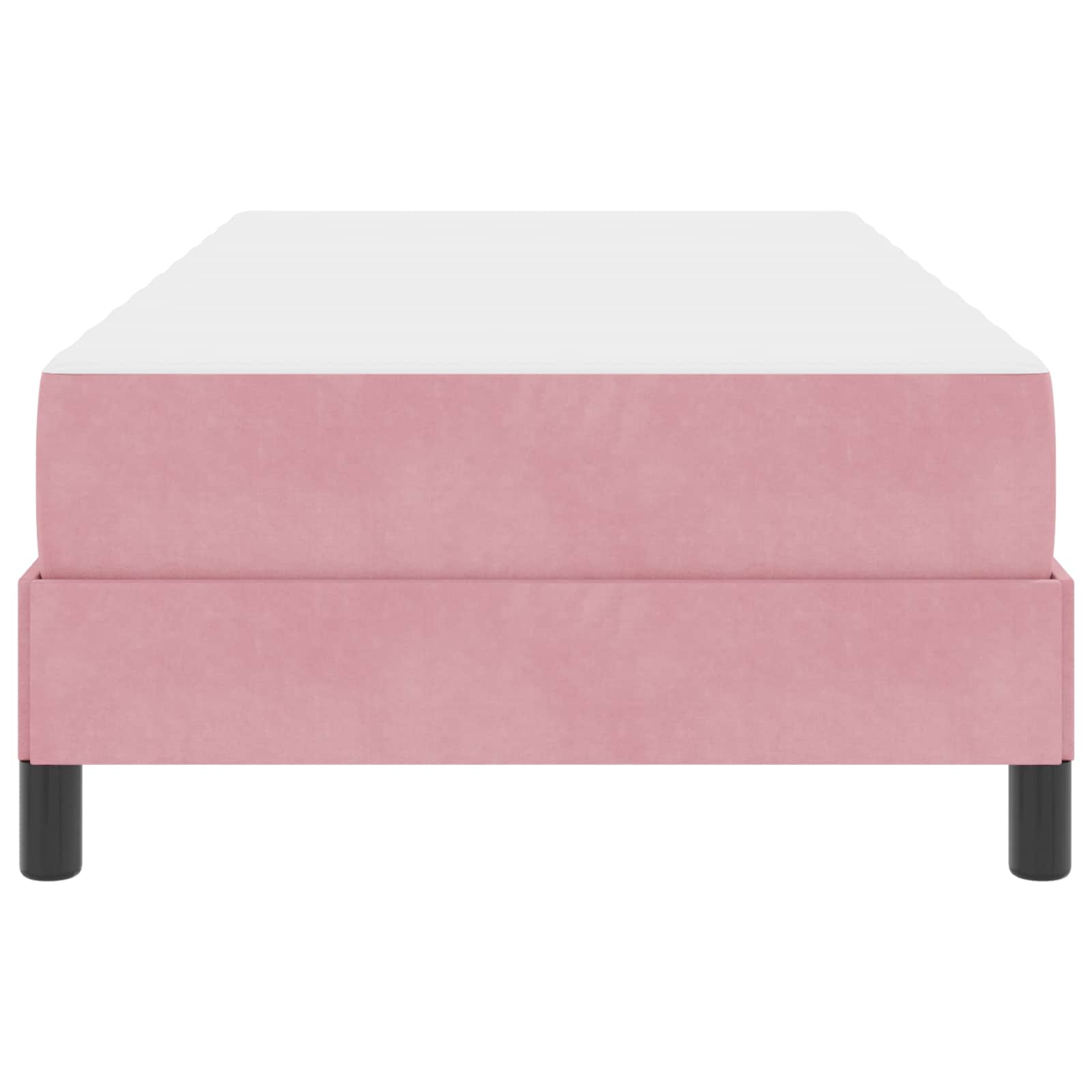 Letto a molle con materasso Rosa 80 x 200 cm Tessuto | homemem39