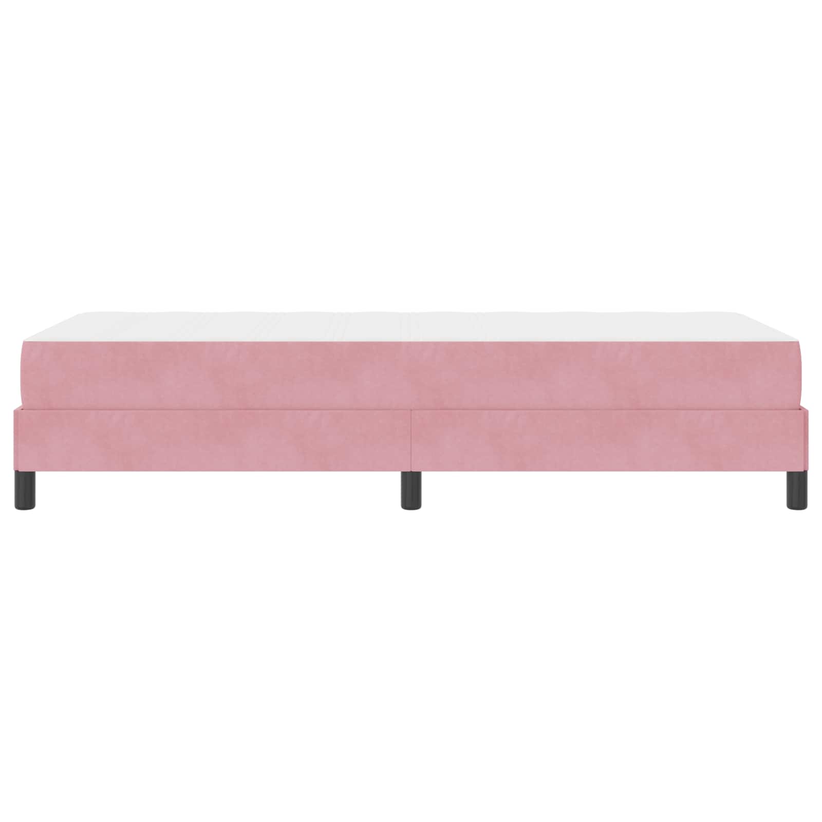 Letto a molle con materasso Rosa 80 x 200 cm Tessuto | homemem39