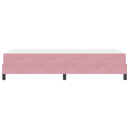 Letto a molle con materasso Rosa 80 x 200 cm Tessuto | homemem39
