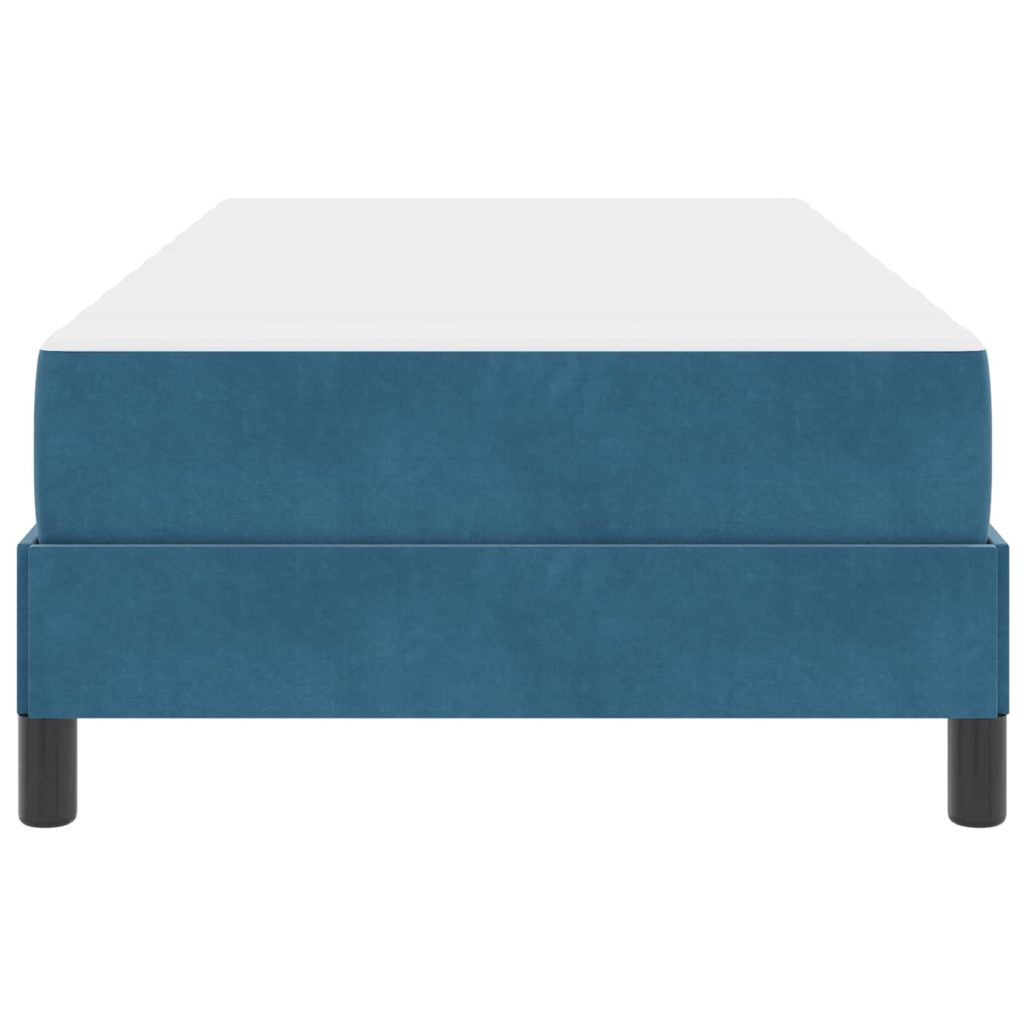 Letto a molle con materasso Blu Scuro 90 x 200 cm Tessuto | homemem39