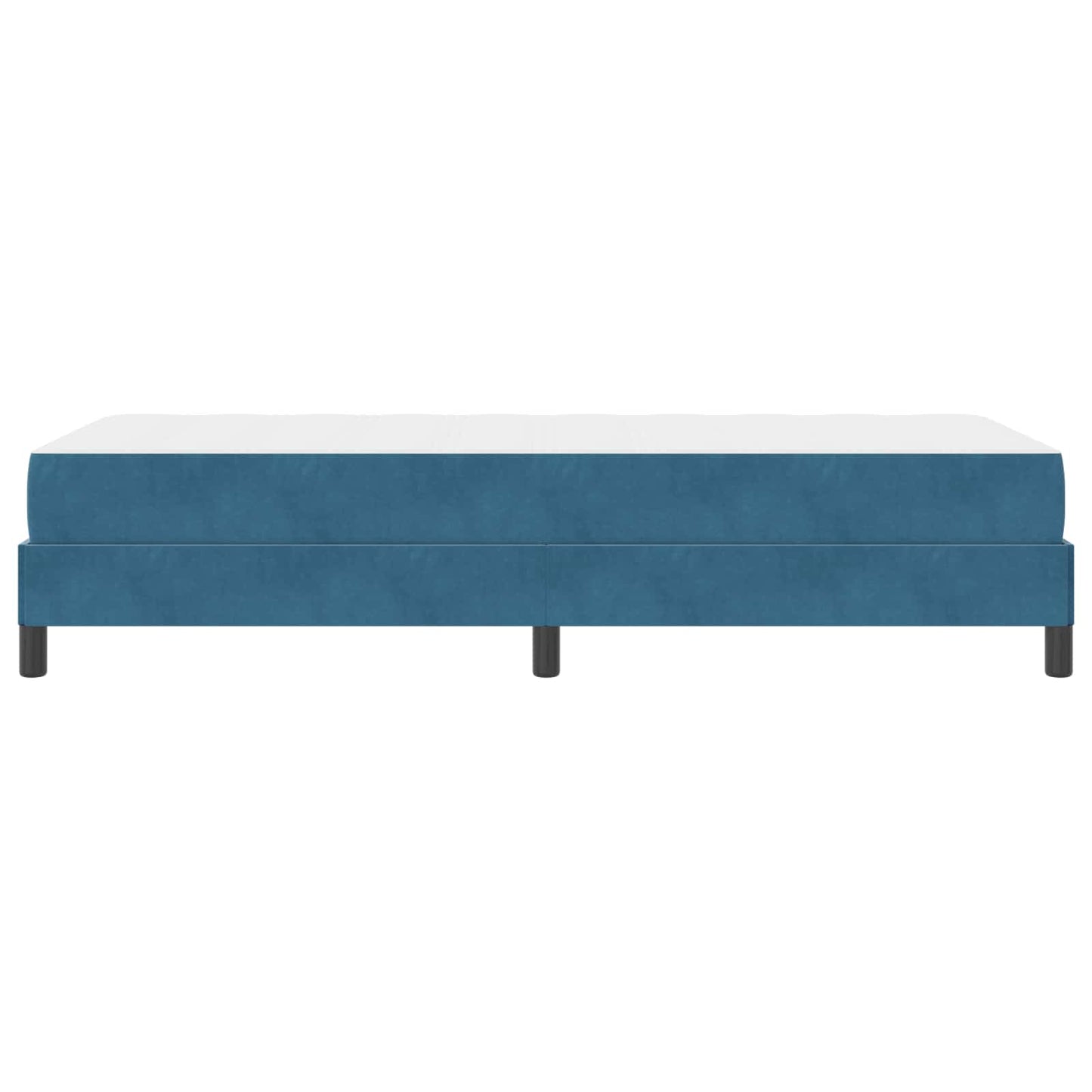Letto a molle con materasso Blu Scuro 90 x 200 cm Tessuto | homemem39