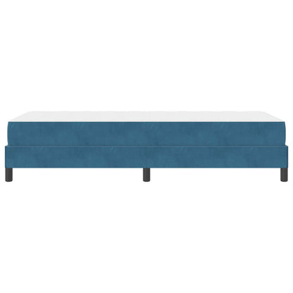 Letto a molle con materasso Blu Scuro 90 x 200 cm Tessuto | homemem39