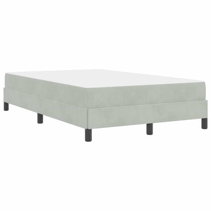 Letto a molle con materasso Grigio chiaro 120 x 190 cm Tessuto