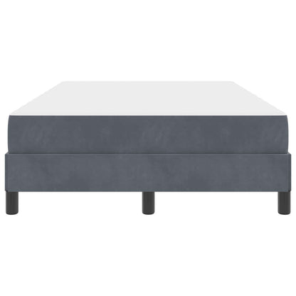 Letto a molle con materasso Grigio scuro 120 x 190 cm Tessuto | homemem39