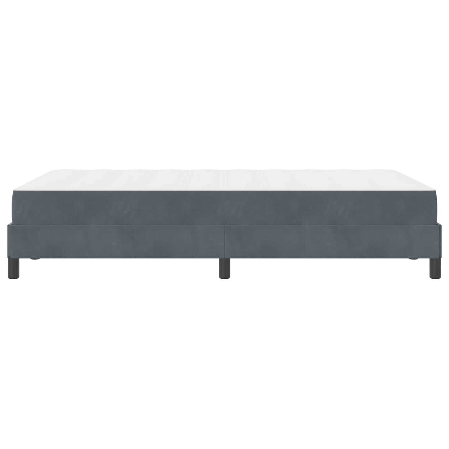 Letto a molle con materasso Grigio scuro 120 x 190 cm Tessuto | homemem39