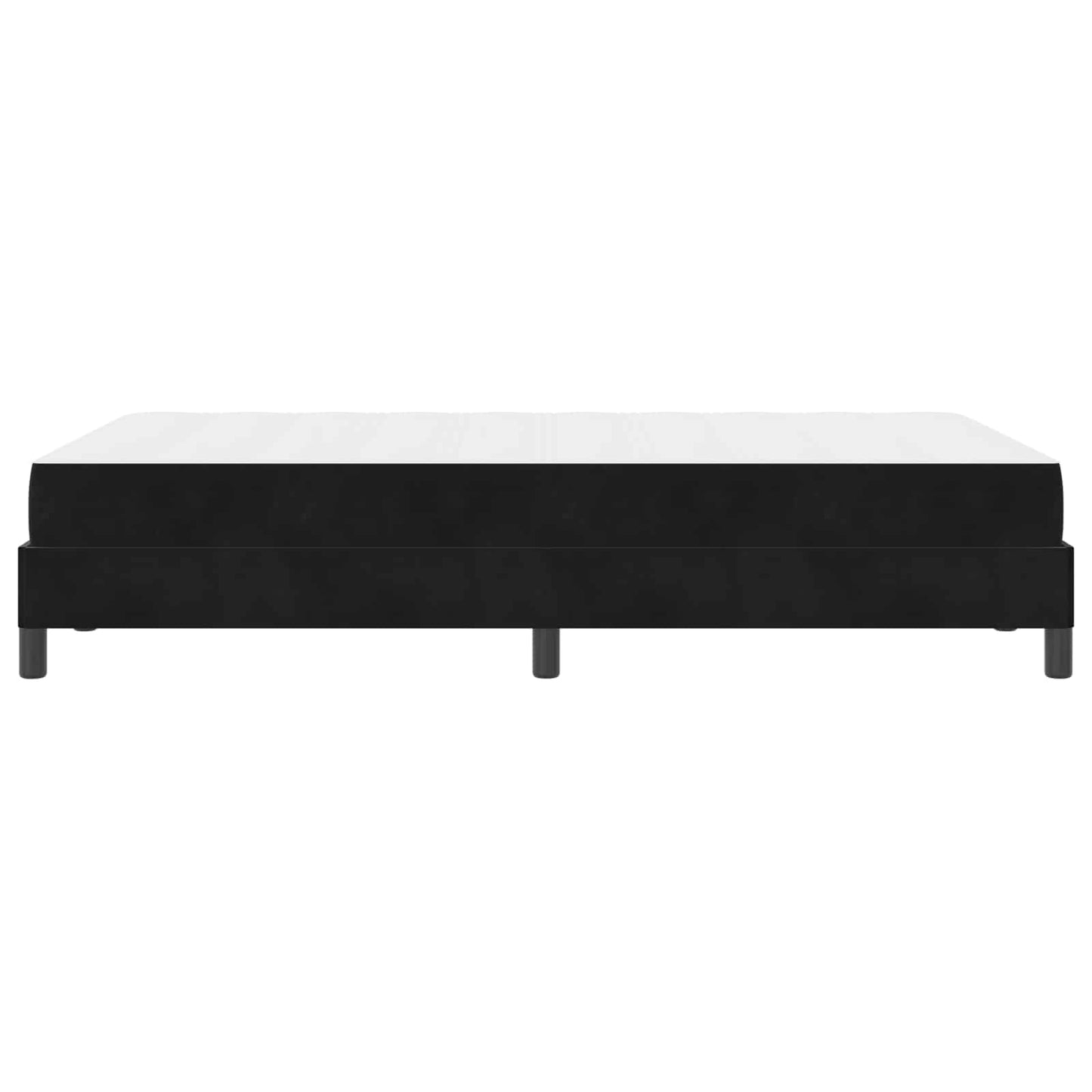 Letto a molle con materasso Nero 120 x 190 cm Tessuto | homemem39