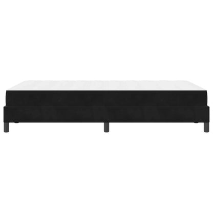 Letto a molle con materasso Nero 120 x 190 cm Tessuto | homemem39
