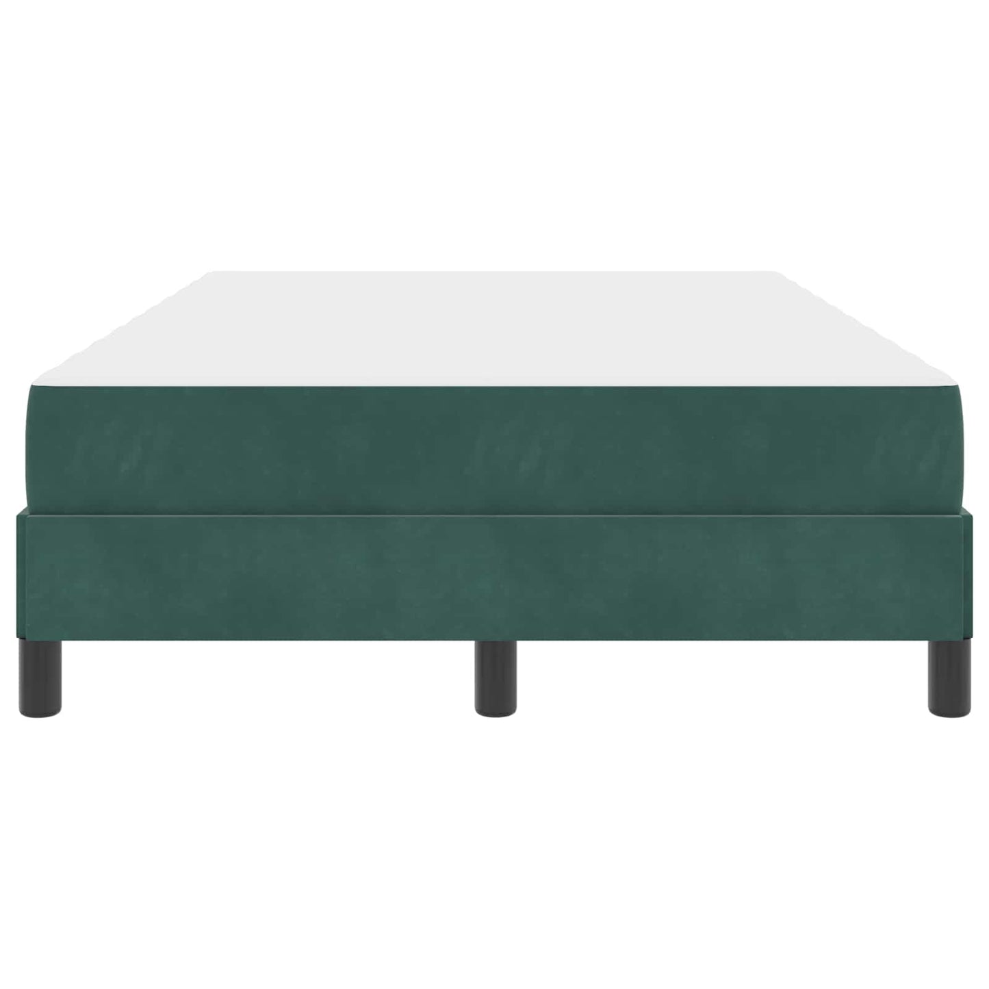 Letto a molle con materasso Verde Scuro 120 x 190 cm Tessuto