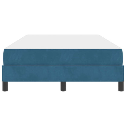 Letto a molle con materasso Blu Scuro 120 x 190 cm Tessuto | homemem39