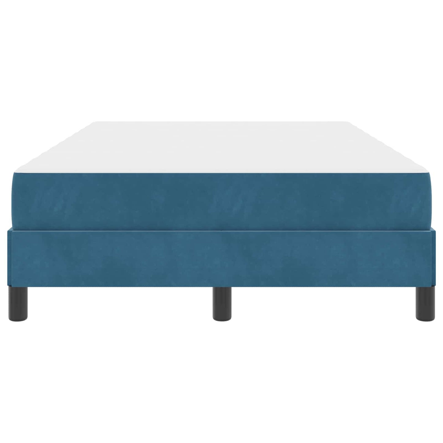 Letto a molle con materasso Blu Scuro 120 x 190 cm Tessuto