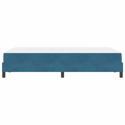 Letto a molle con materasso Blu Scuro 120 x 190 cm Tessuto | homemem39
