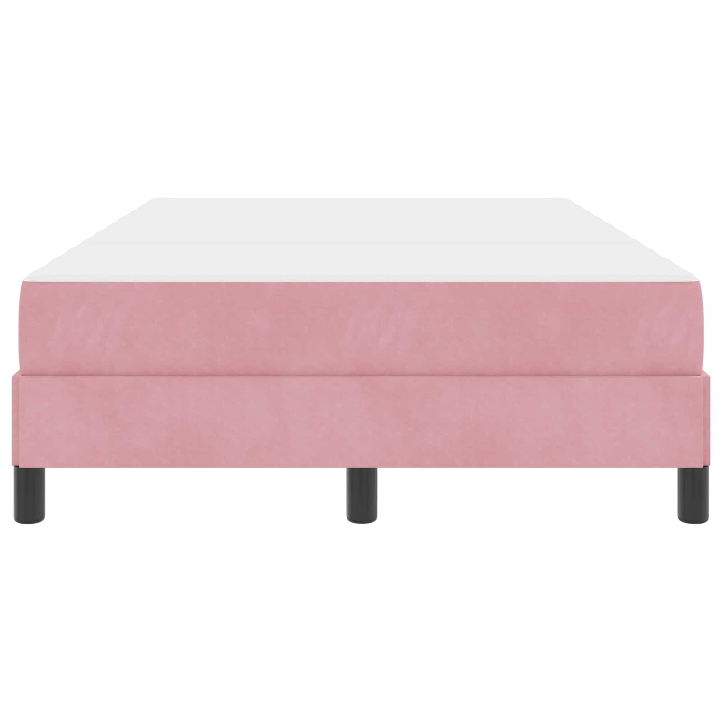Letto a molle con materasso Rosa 120 x 190 cm Tessuto | homemem39