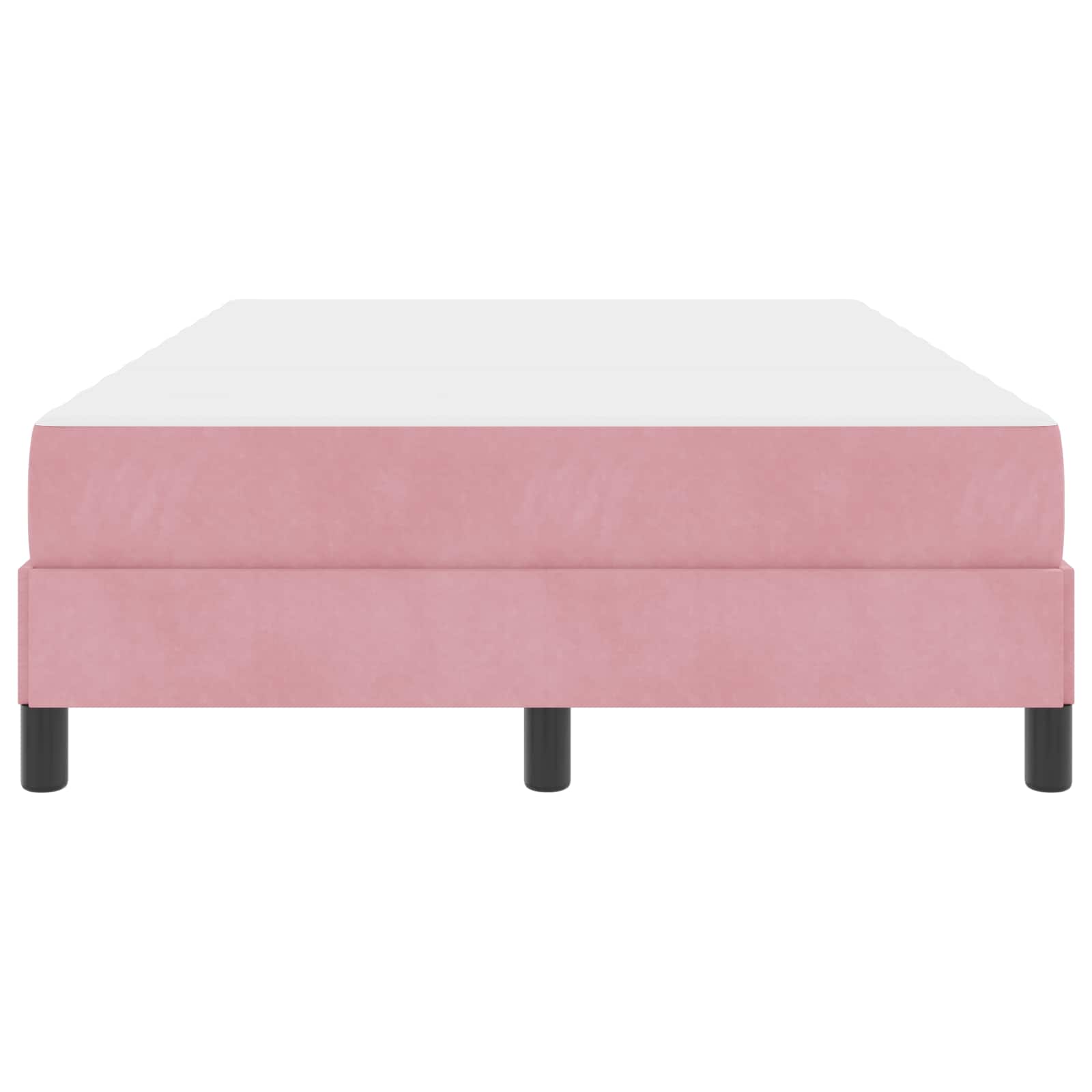 Letto a molle con materasso Rosa 120 x 190 cm Tessuto | homemem39