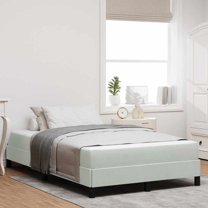 Letto a molle con materasso Grigio chiaro 120 x 200 cm Tessuto | homemem39