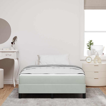 Letto a molle con materasso Grigio chiaro 120 x 200 cm Tessuto | homemem39