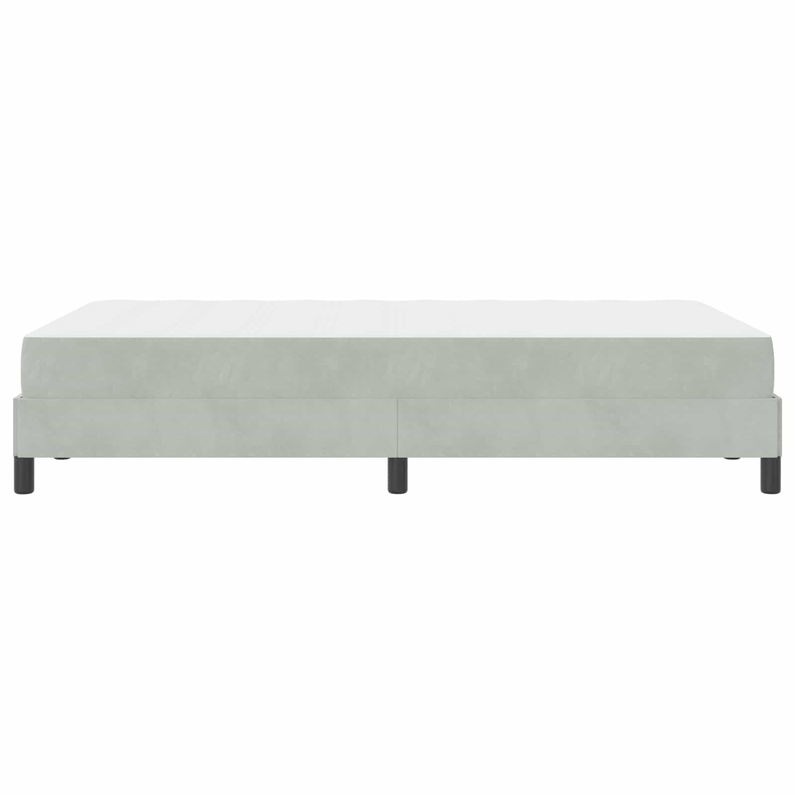 Letto a molle con materasso Grigio chiaro 120 x 200 cm Tessuto | homemem39
